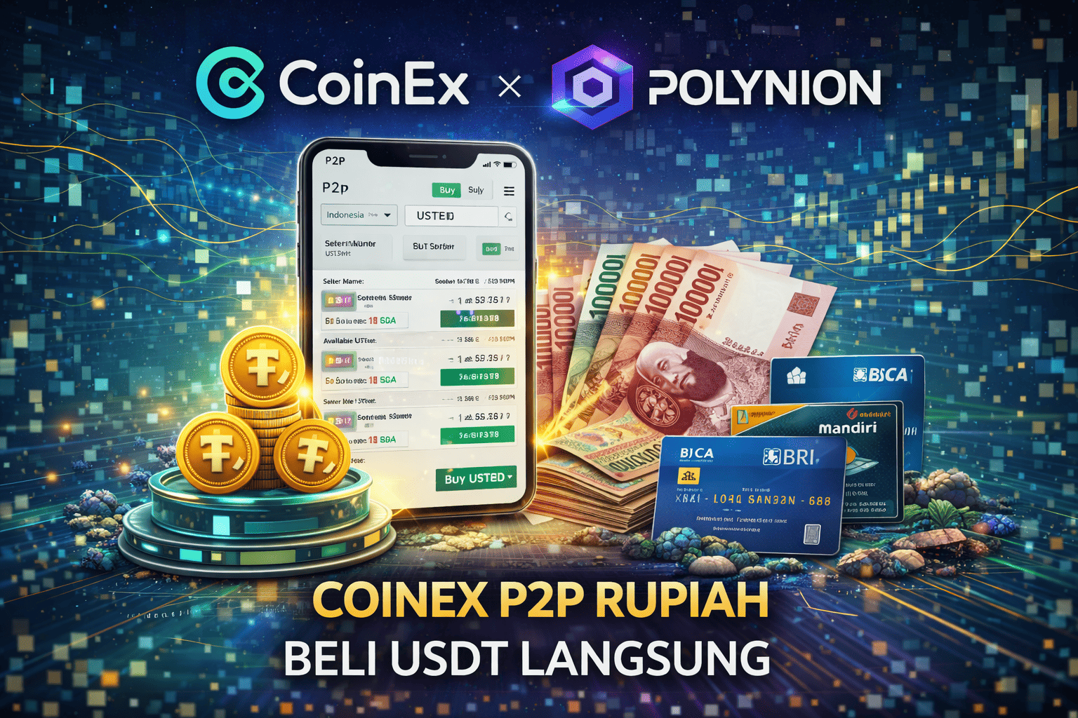 CoinEx P2P Rupiah: Cara Beli USDT Langsung