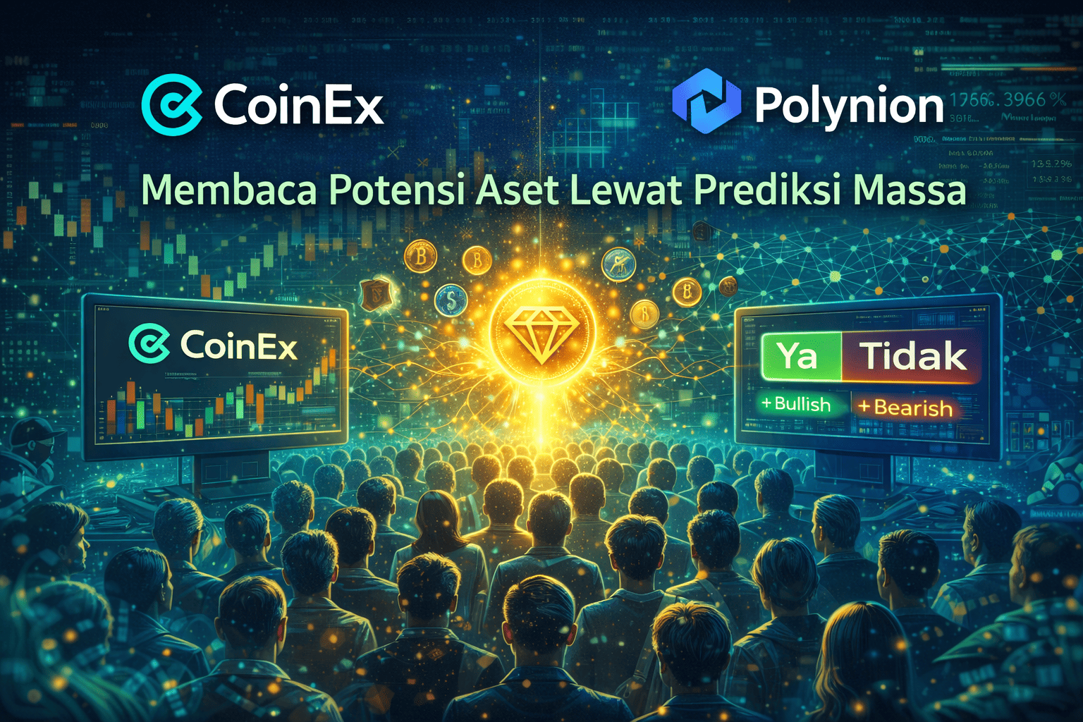 CoinEx x Polynion menggunakan prediksi massa untuk menilai potensi aset kripto