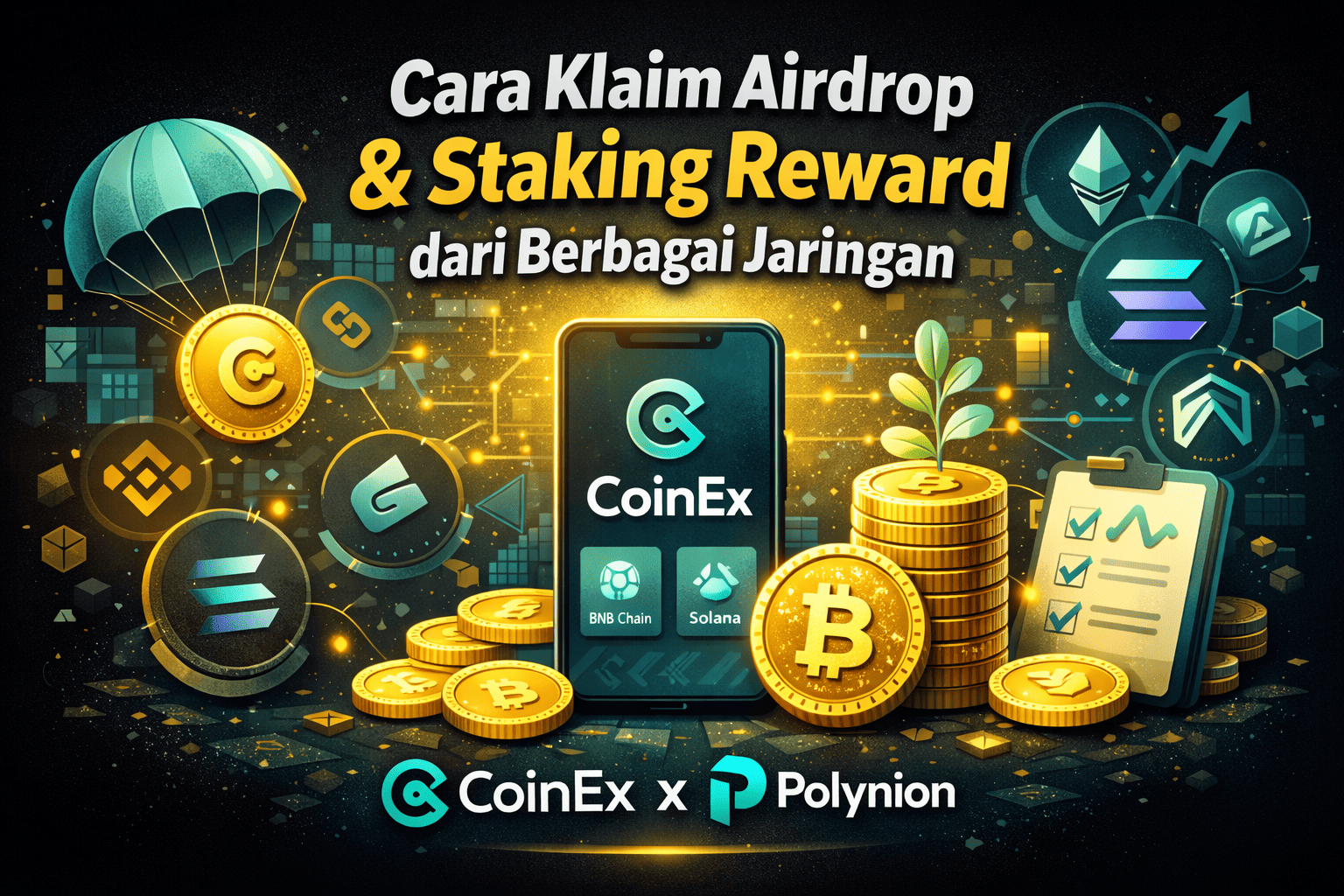 Cara Klaim Airdrop dan Staking Reward CoinEx Multi Jaringan