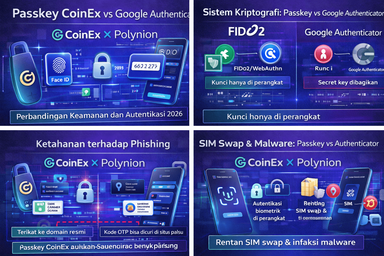 Passkey CoinEx vs Google Authenticator 2026
