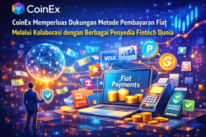 CoinEx Memperluas Dukungan Metode Pembayaran Fiat Melalui Kolaborasi dengan Berbagai Penyedia Fintech Dunia
